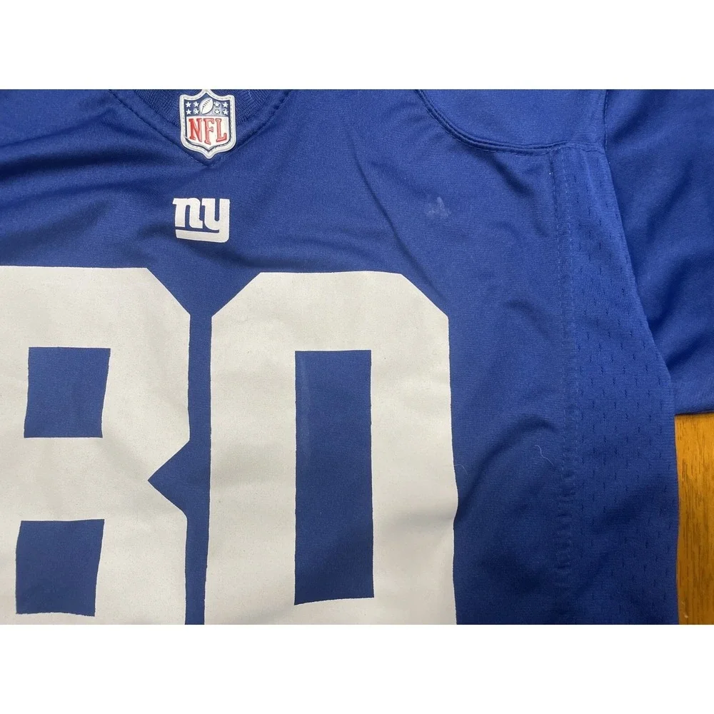 Nike New York Giants Victor Cruz 80 Jersey Kids Large‎ Blue NFL On Field